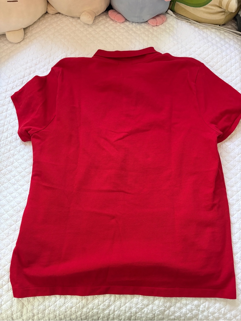 Ralph Lauren Red Polo Shirt with Navy Pony Embroidery - Picture 3 of 5